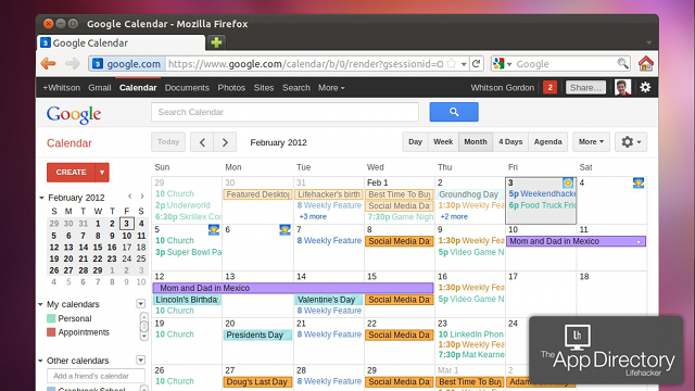 linux mint google calendar desklet