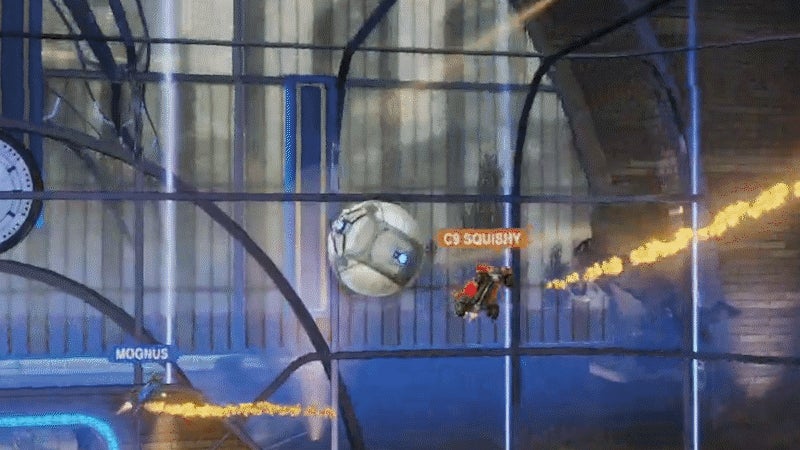 Squishy s Ceiling Golazo Might Be The Best Rocket League Play Ever Kotaku Australia