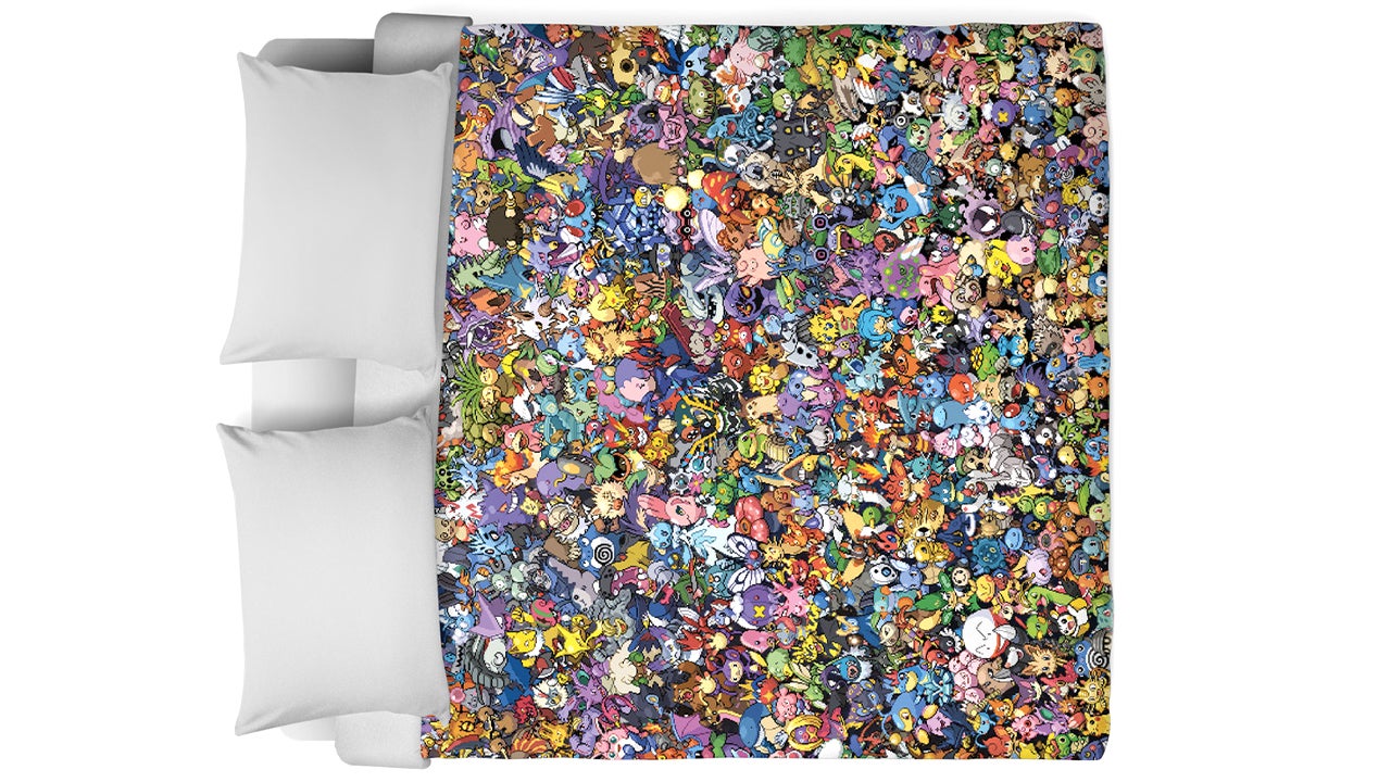 Can You Name All 721 Pokemon Squeezed Onto This Blinding Duvet