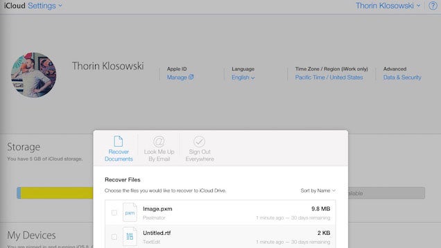 Recover Deleted Files In iCloud From The Web App | Lifehacker Australia