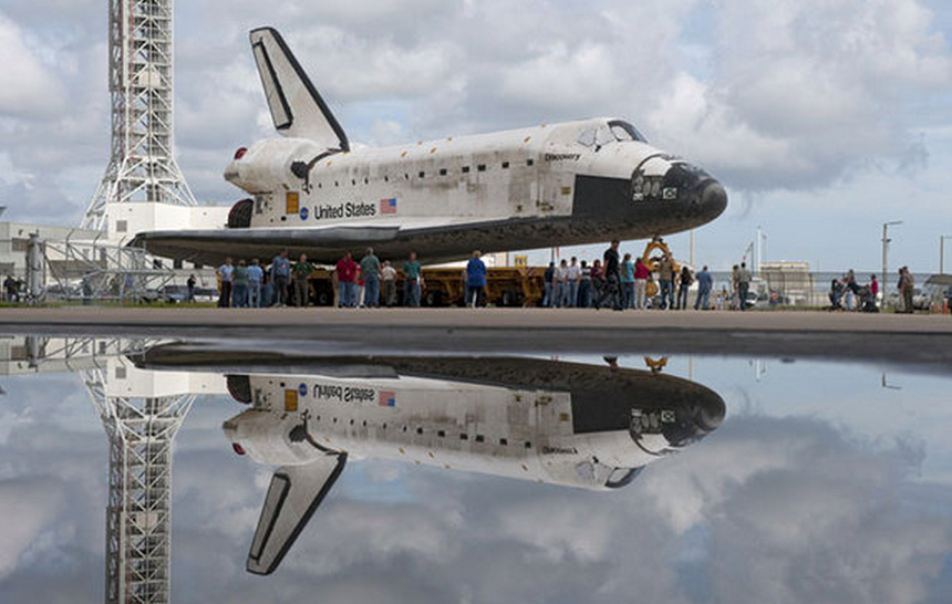 shuttle launch from plane