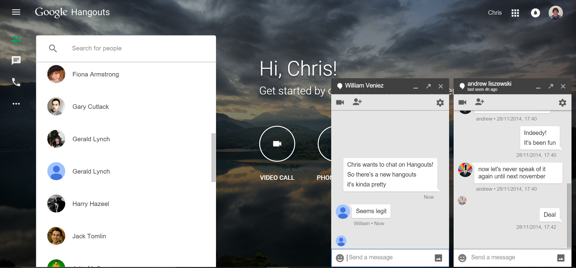 google hangouts online