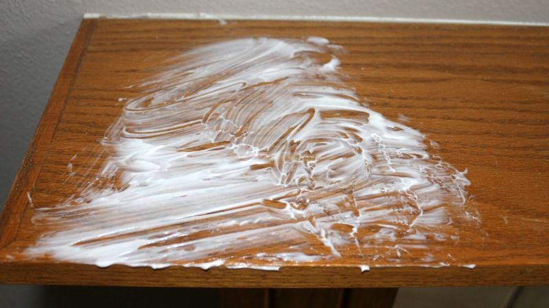 Remove Water Stains From Wood Furniture With Mayonnaise
