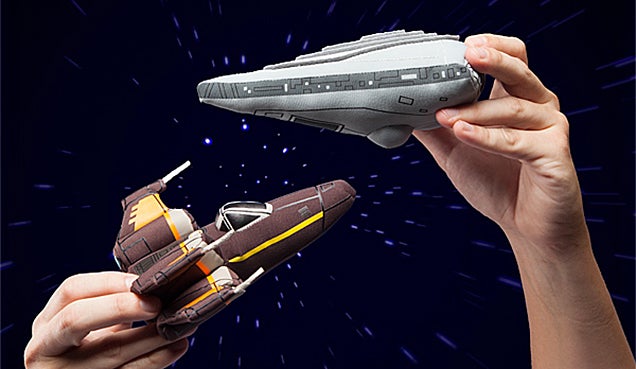 Recreate Epic Space Battles in Bed With These Plush Star Wars Ships