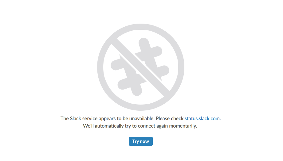 slack down right now