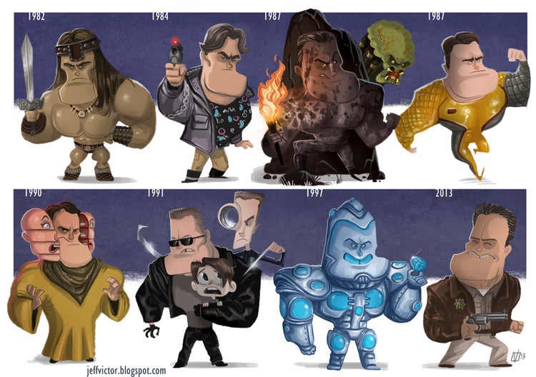 Cool Cartoons Show The Evolution Of Famous Characters And Actors ...