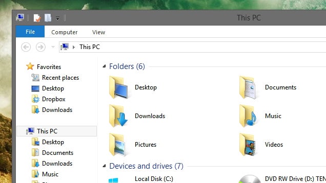 Rebar Tweaker Hides The Up Button And Search Box In Windows Explorer