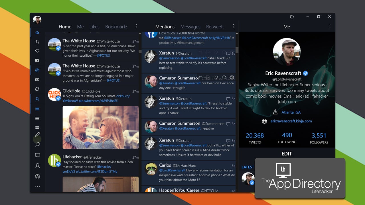 twitter client for windows phone