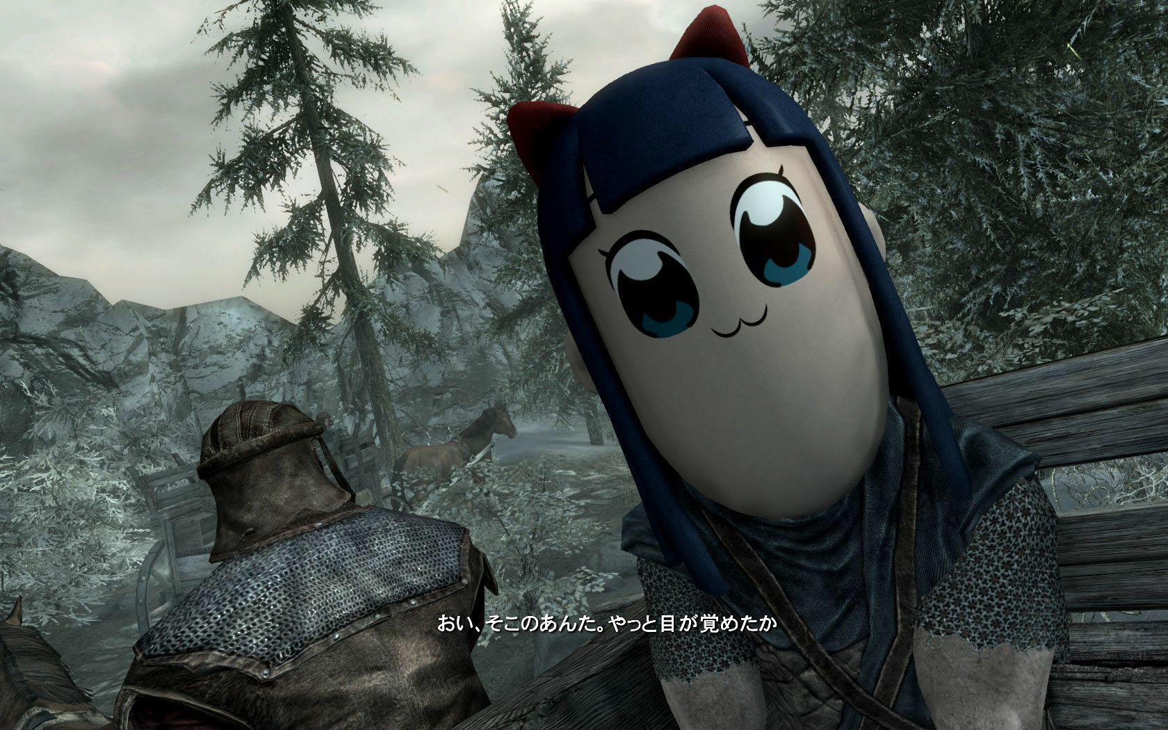 Pop Team Epic Modded Into Skyrim