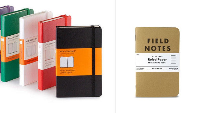 Pocket Paper Notebook Showdown: Moleskine vs. Field Notes