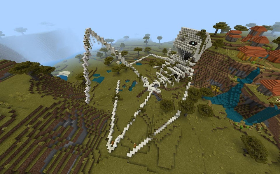 The Latest Minecraft Trend Has Fans Building Creepy, Giant Skeletons