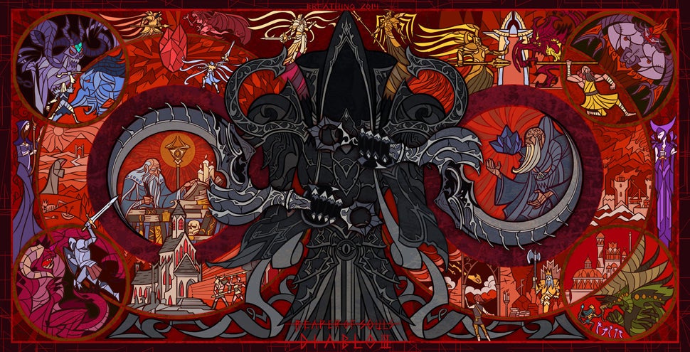 Diablo Iii Reaper Of Souls Summarised In Fan Art