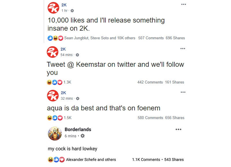 2k S Social Media Accounts Have Been Hacked To Post Some Bad Stuff