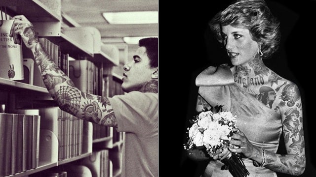 What famous celebrities would look like if they had tattoos