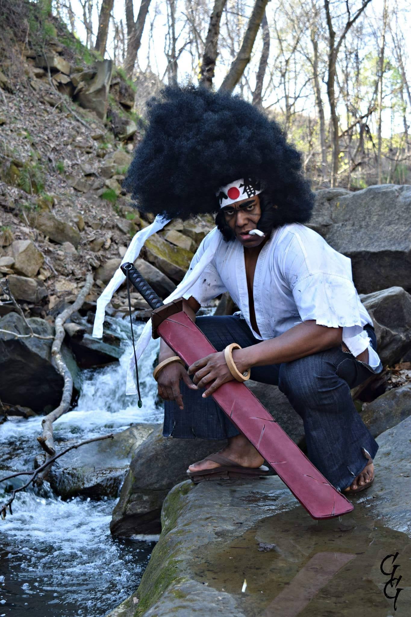 The World Needs More Afro Samurai Cosplay Kotaku Australia.