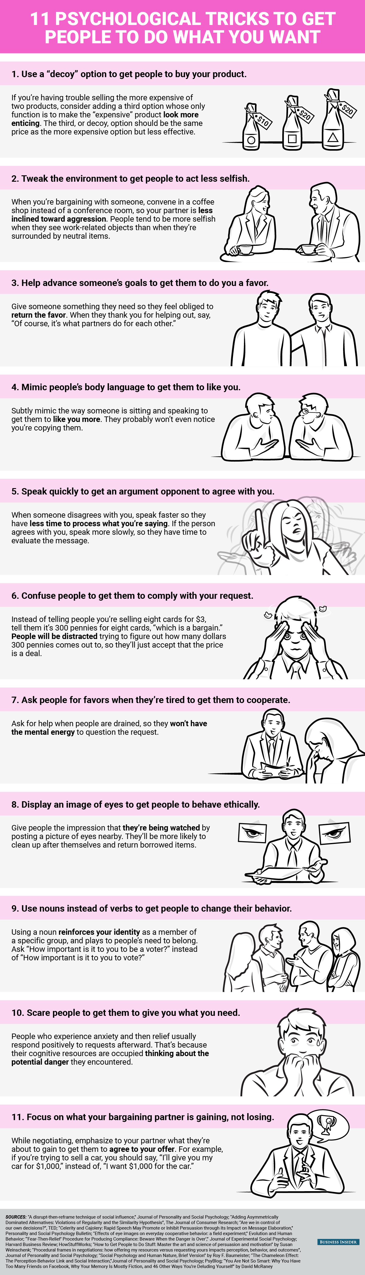 Get People to Do What You Want With These 11 Clever Psychological Tricks