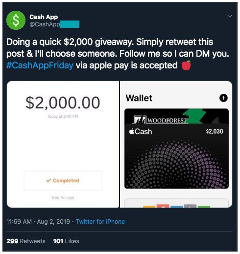 Scammers Target Cash App Giveaways On Twitter And ...