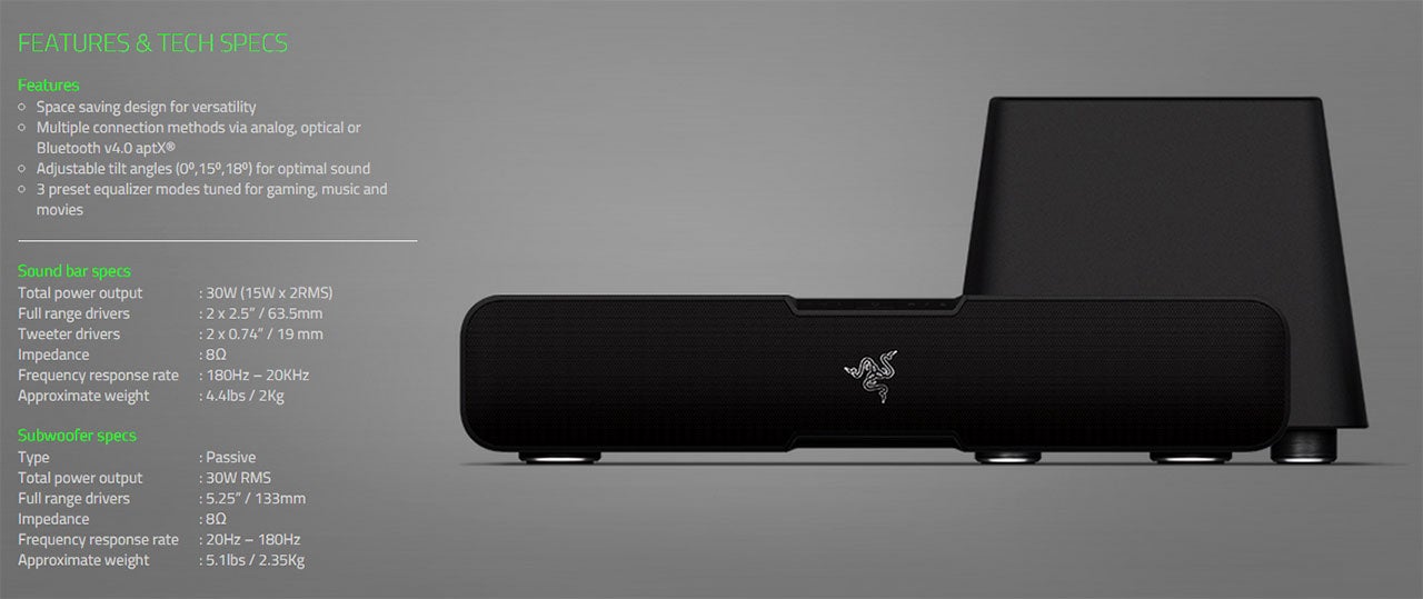 5 adapter pc bluetooth for Leviathan Razer The Kotaku 5.1 Australia Kotaku  Bar: Channel Surround  Sound Review