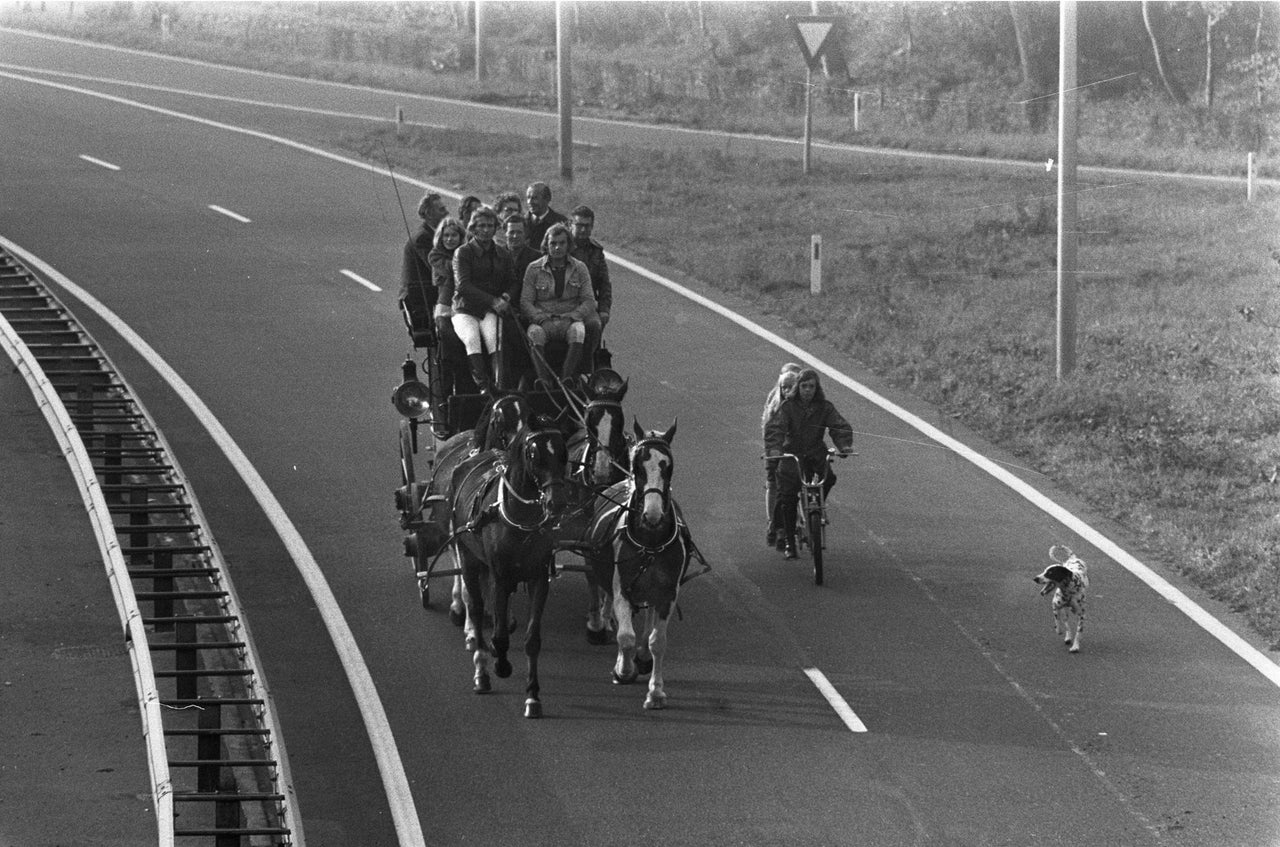 The Dutch Rode Horses On Their Highways During The 19