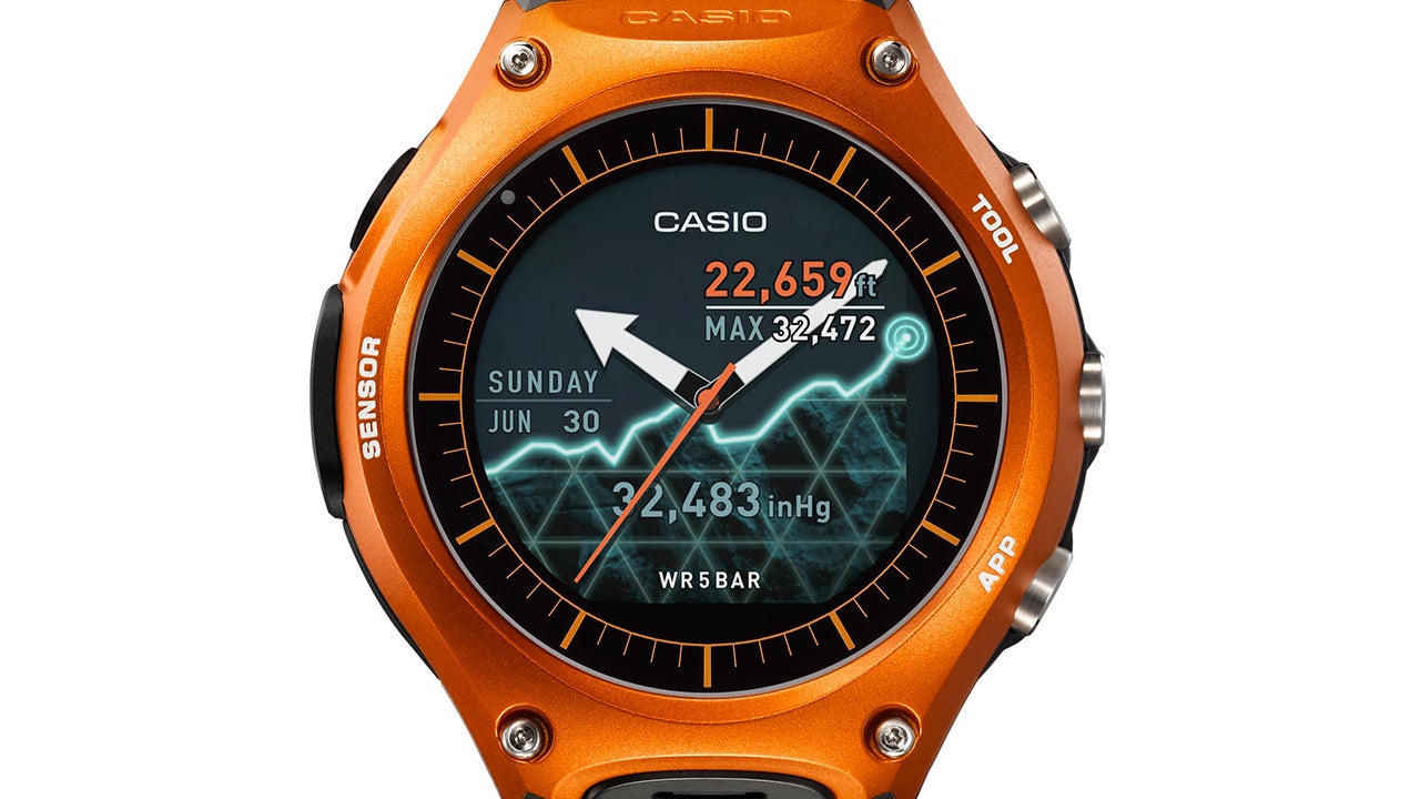 Casio39;s SensorPacked Android Wear Watch Can Survive The Outdoors Longer Than You  Gizmodo 