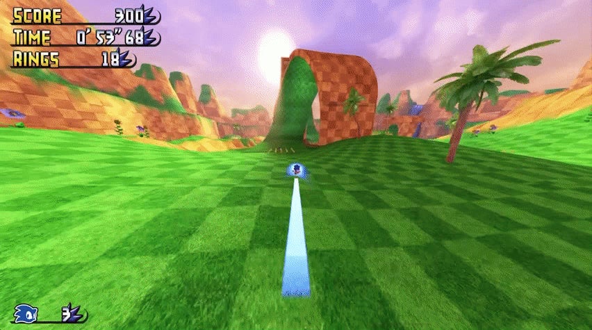fan made 3d sonic game