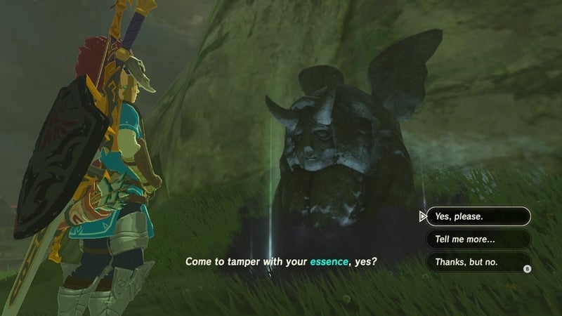 the cursed statue legend of zelda