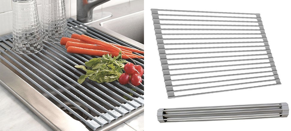 rolling rack for kitchen sink