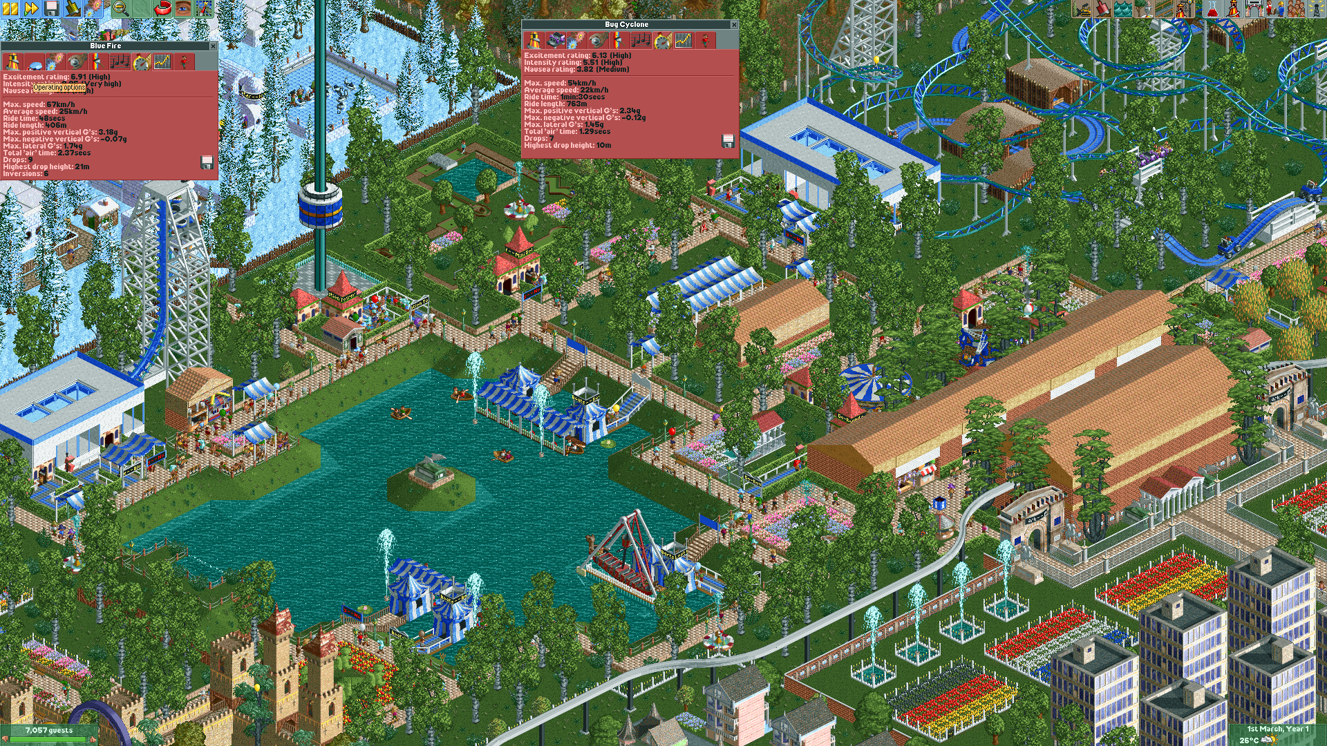 Player Spends A Decade Polishing Epic Theme Park In Rollercoaster