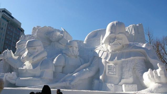 Japan Turns Hoth into Mount Rushmore
