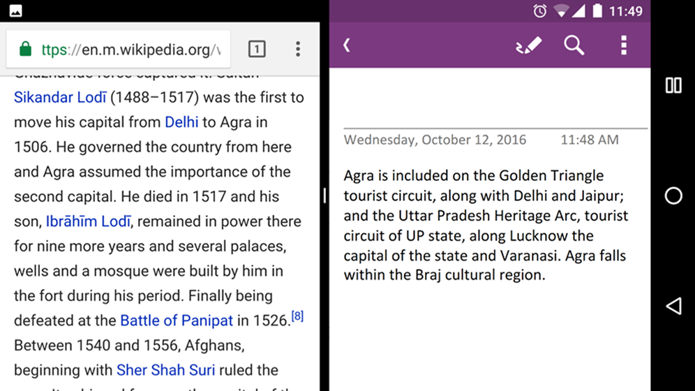 OneNote For Android Adds Multi-Window Support, Audio Recording, And More
