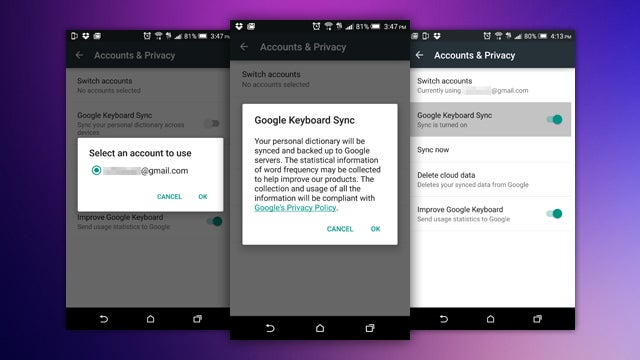 Google’s Android Keyboard Can Now Sync Your Dictionary Across Devices