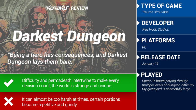 Darkest Dungeon: The Kotaku Review