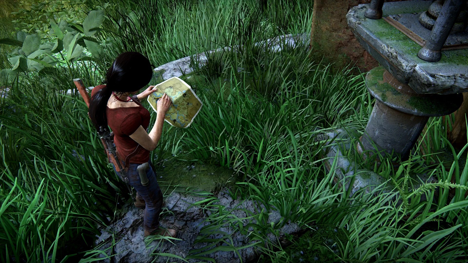 Little details. Uncharted the Lost Legacy артефакты. Uncharted Lost Legacy карта.