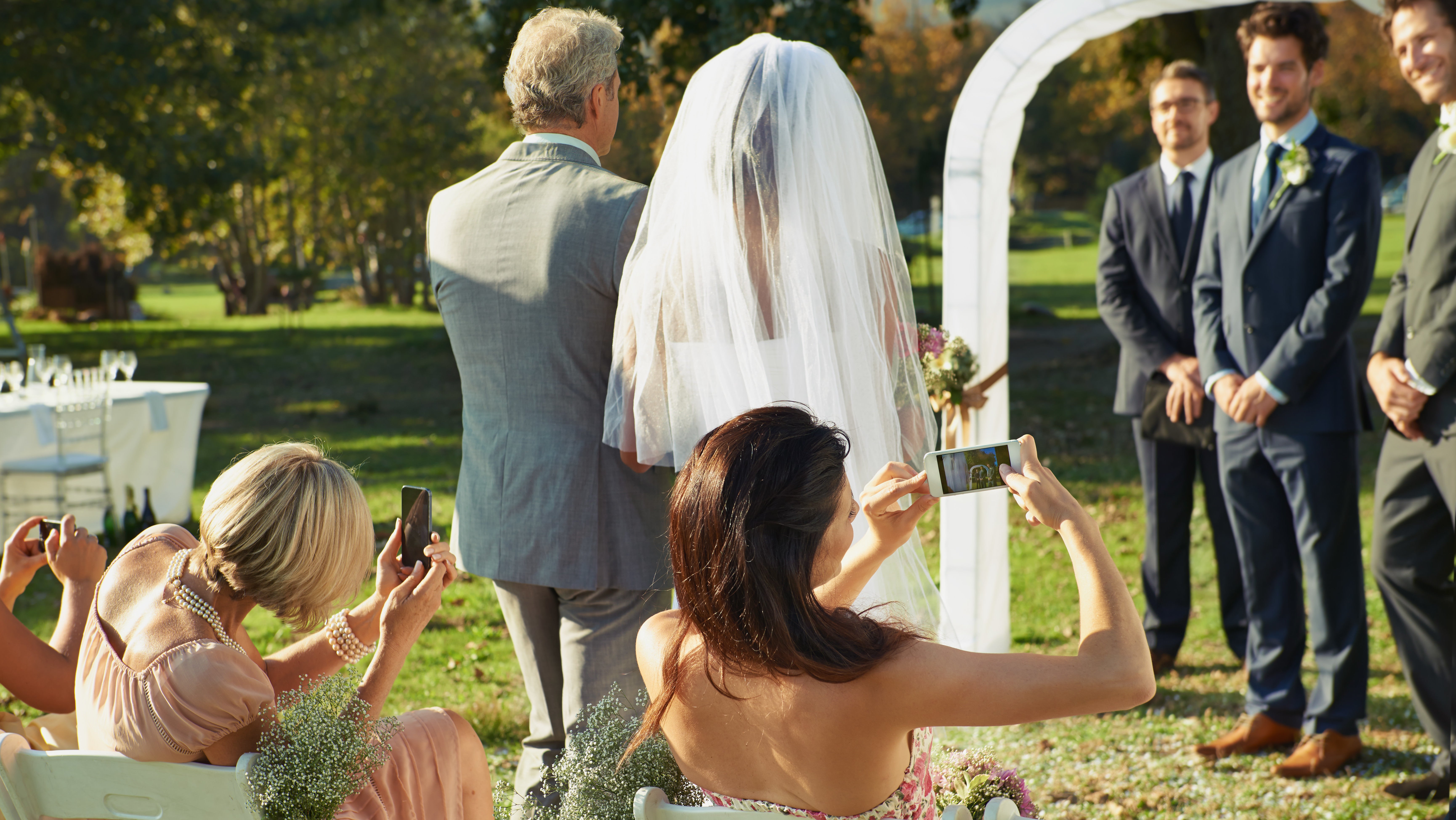 Put Down Your Phone During A Wedding Ceremony