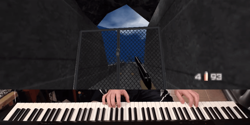 Guy Completes GoldenEye’s First Level Using A Piano