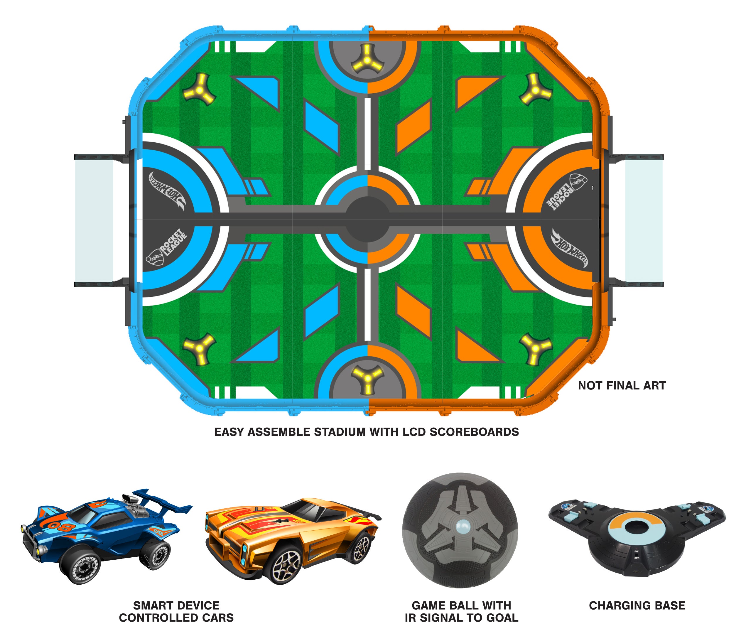 rocket league hot wheels rc rivals