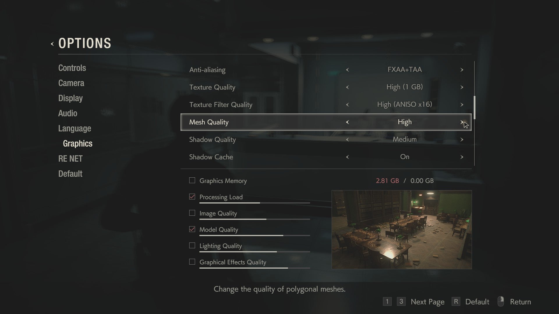 Resident Evil 2 Remake On Pc Has A Fantastic Graphics Menu