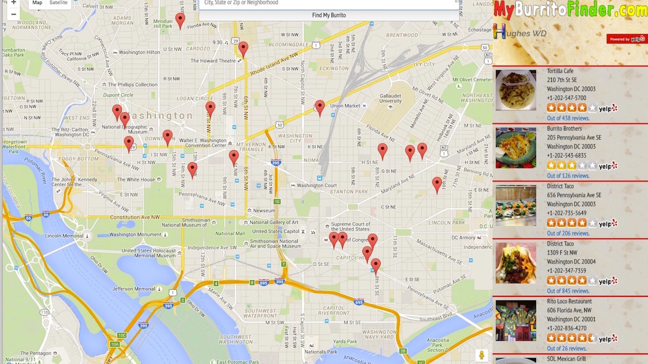 My Burrito Finder Shows You The Closest Place To Grab A ...