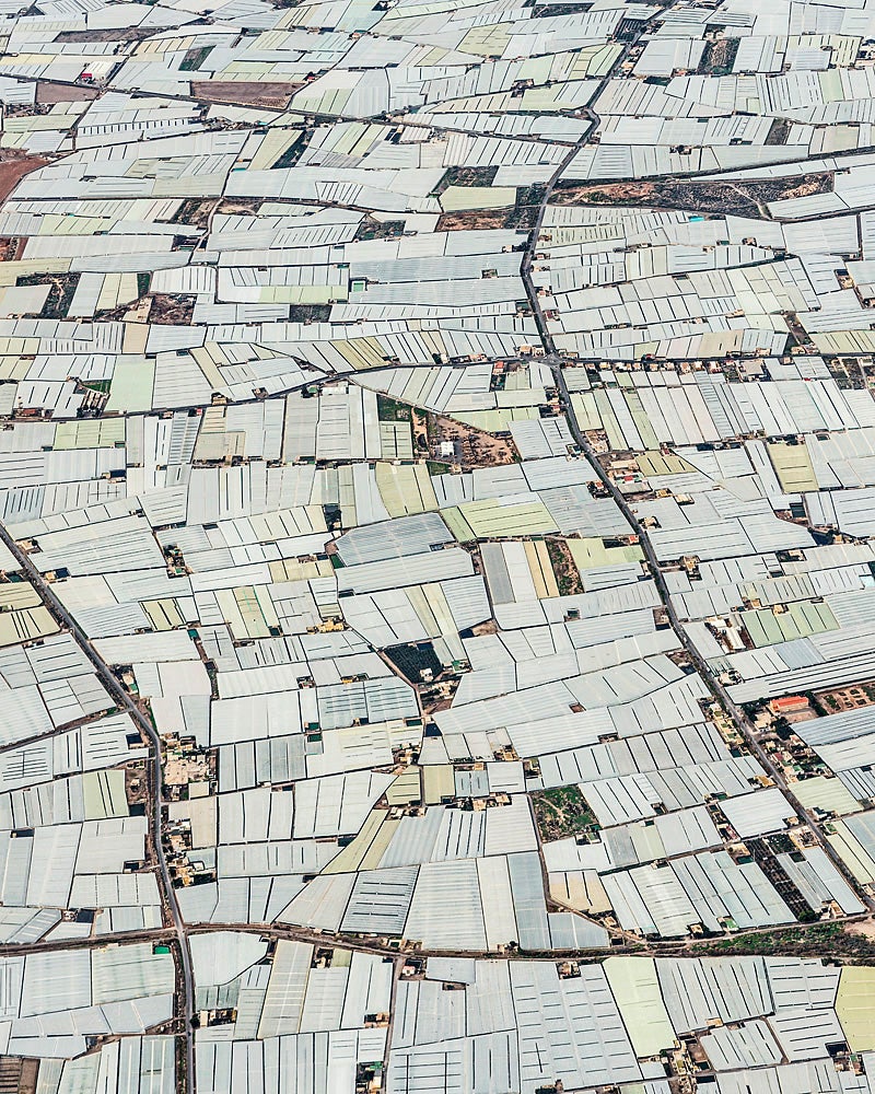 Amazing Aerial Photos of Greenhouses Blanketing the Spanish Landscape