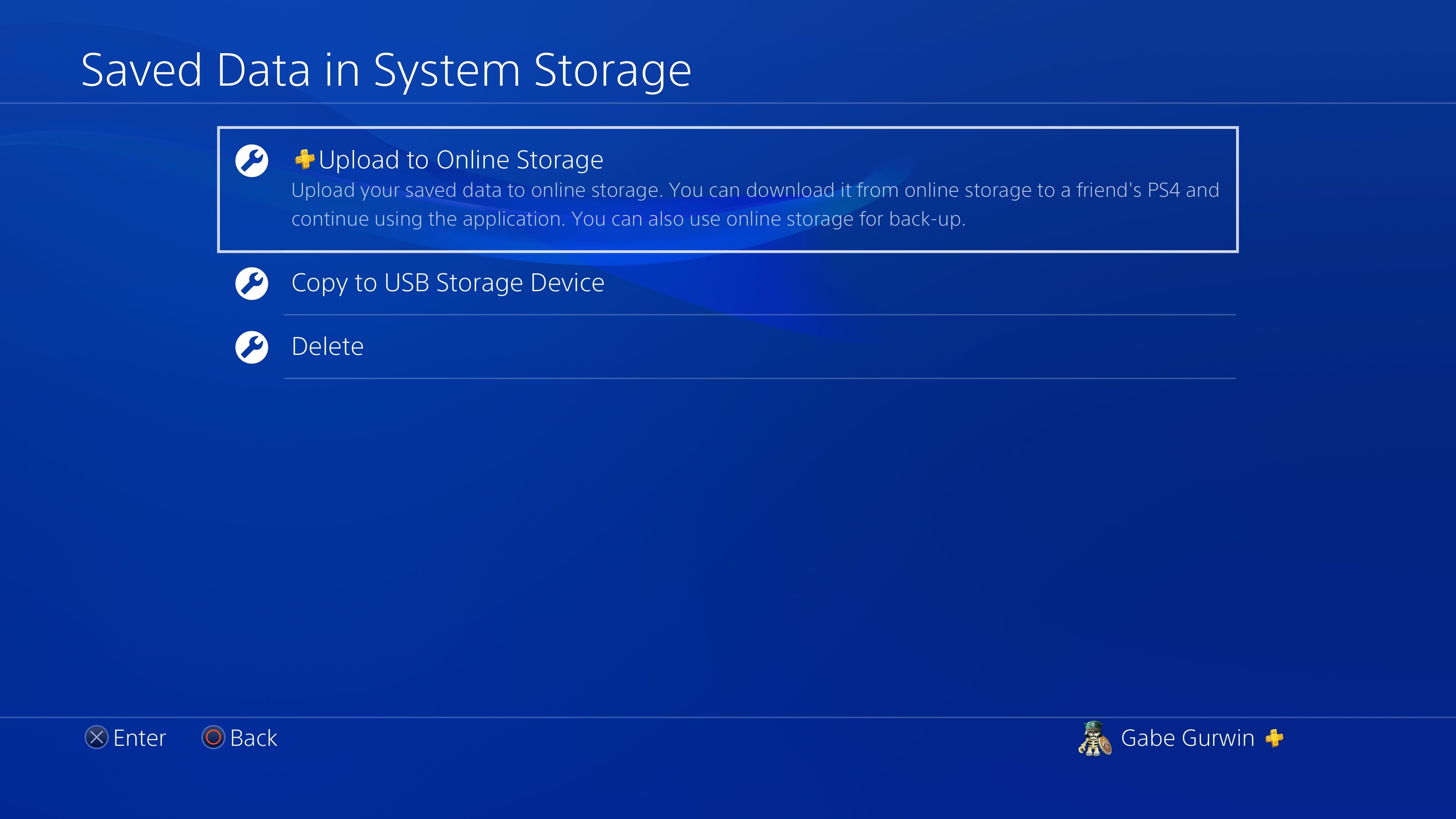 how to use online storage ps4