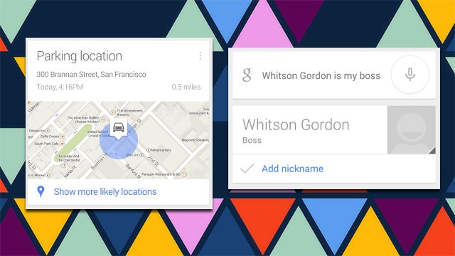Google Now Adds Parking Detection, Manages Your Custom Nicknames