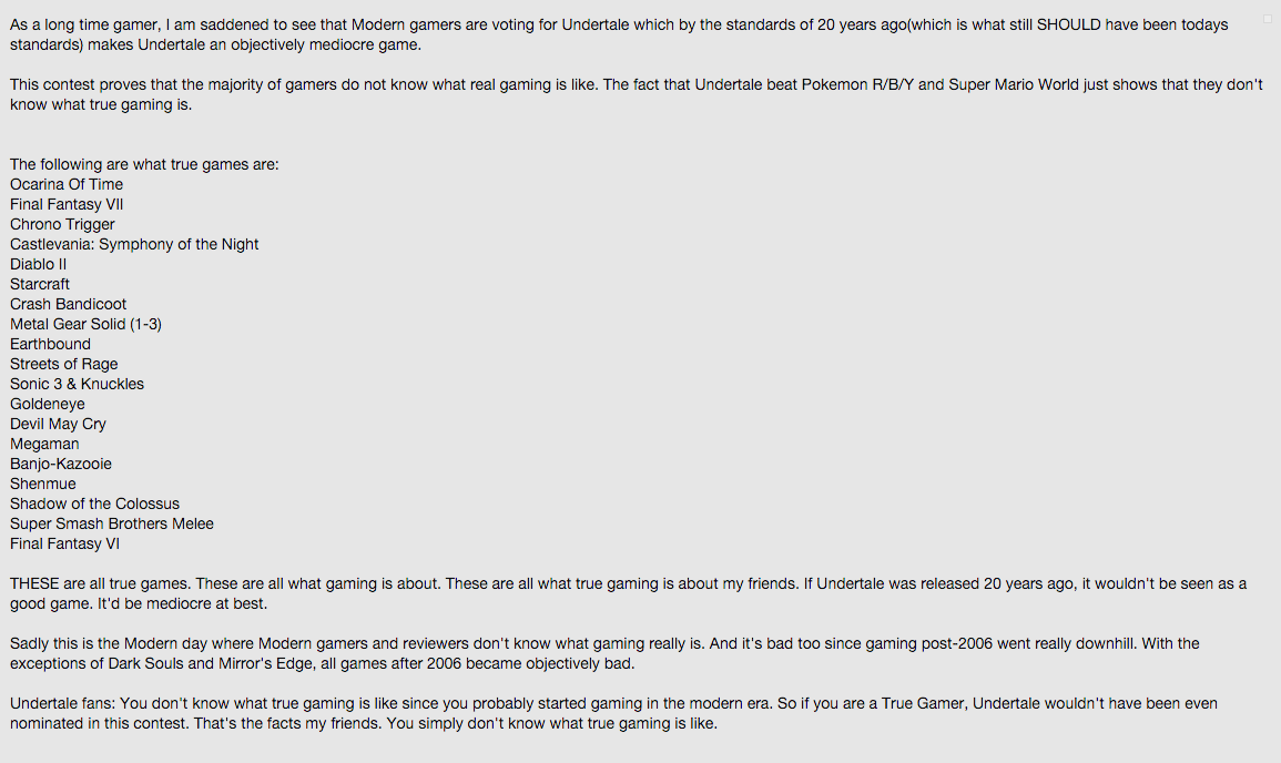 Undertale Is Tearing GameFAQs Apart