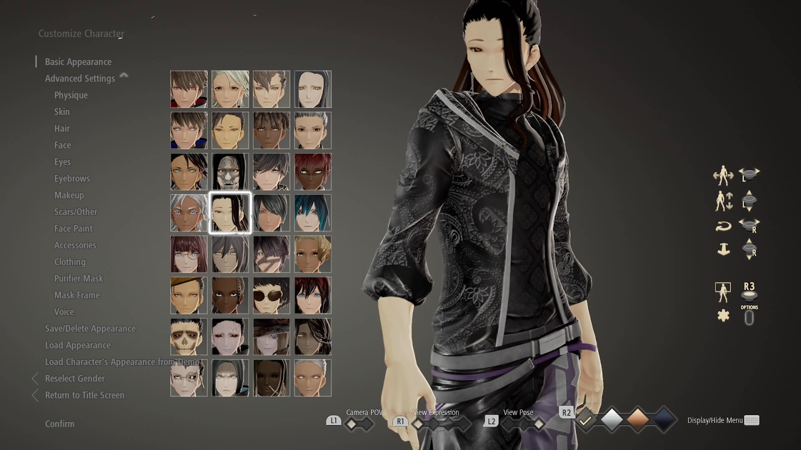 Code Vein’s Character Creation Has All The Options