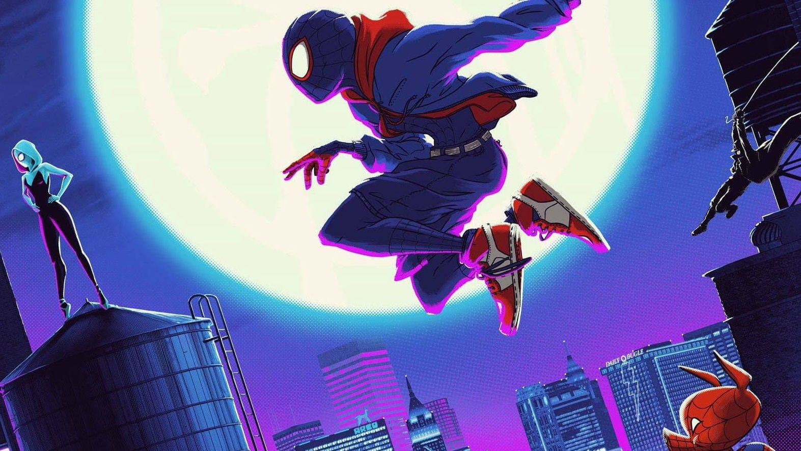 this gorgeous spiderman into the spiderverse poster has