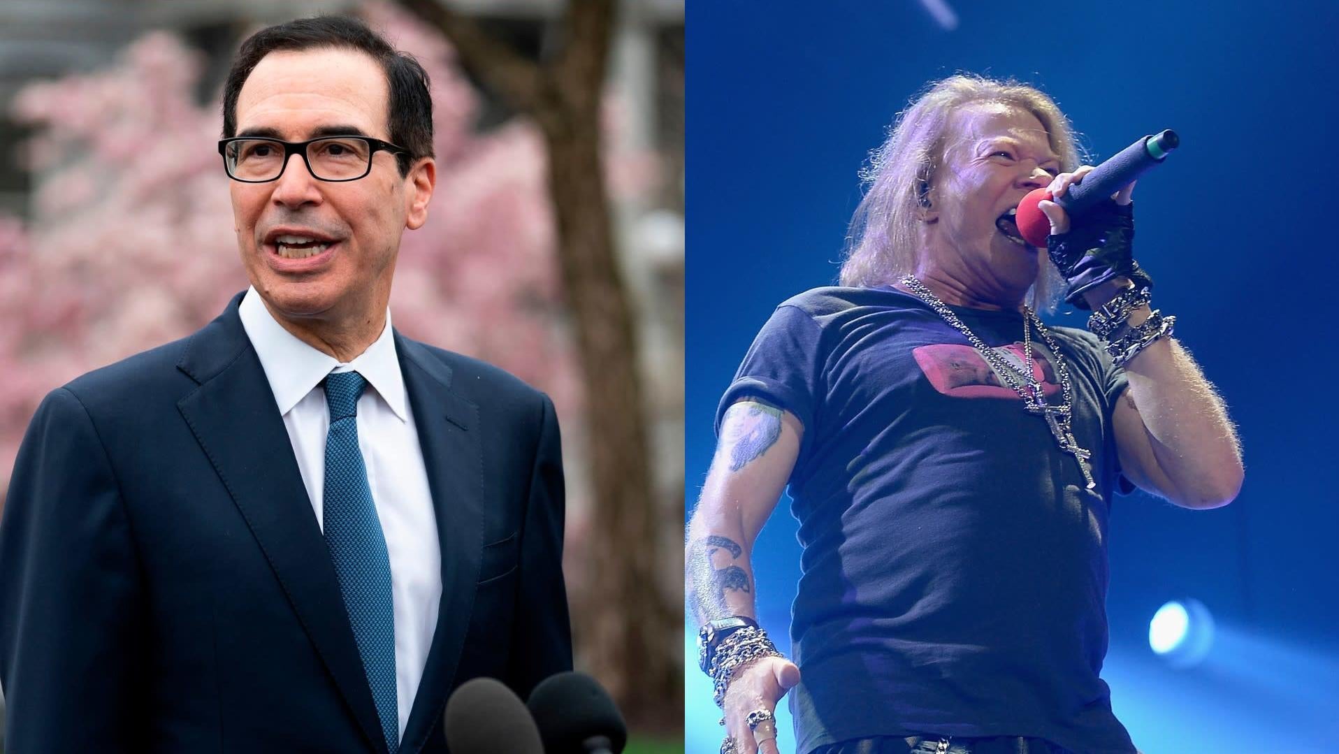 Axl Rose And Steven Mnuchin Are Fighting On Twitter About The Trump Regime’s Coronavirus Death Toll