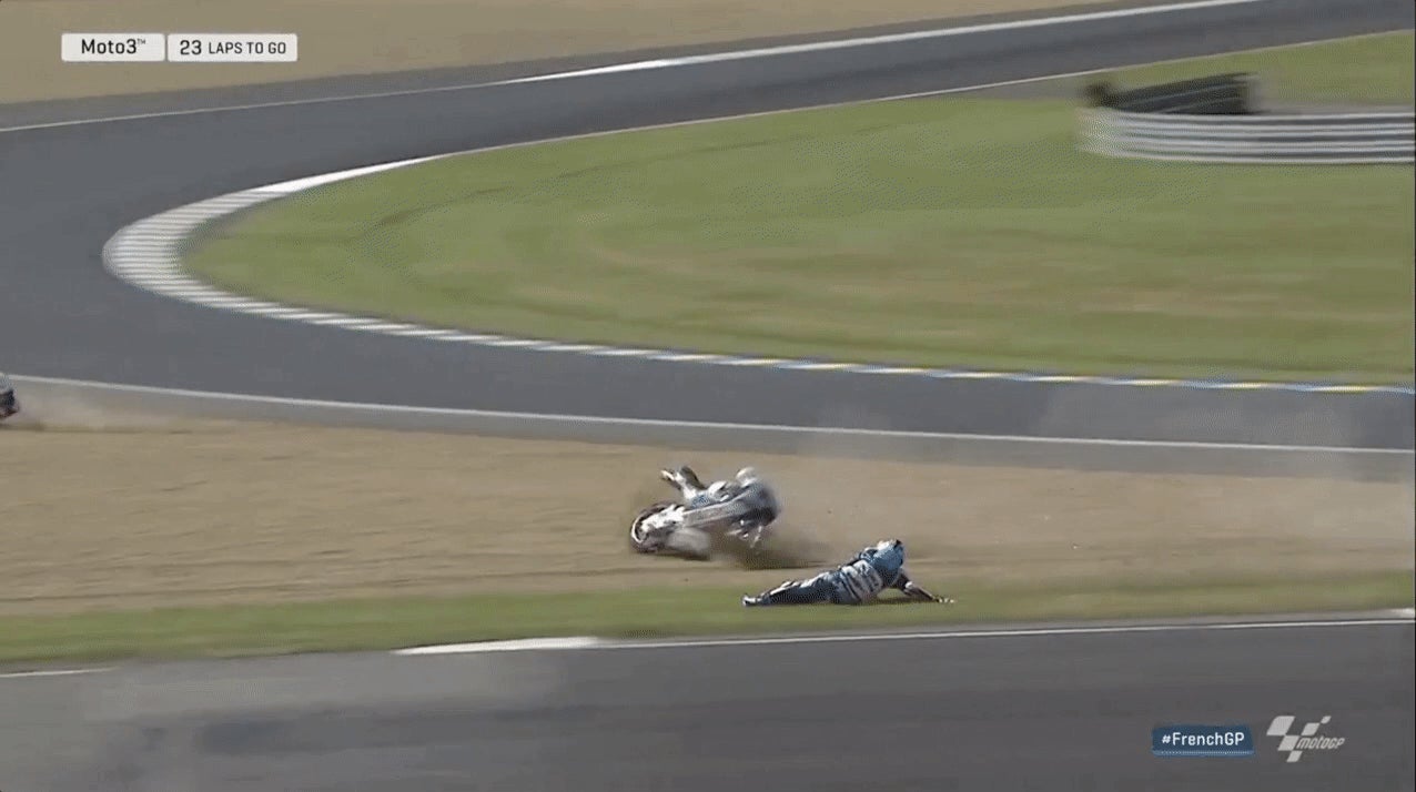 This MotoGP Crash Is So Wild It Doesnt Seem Real Gizmodo Australia