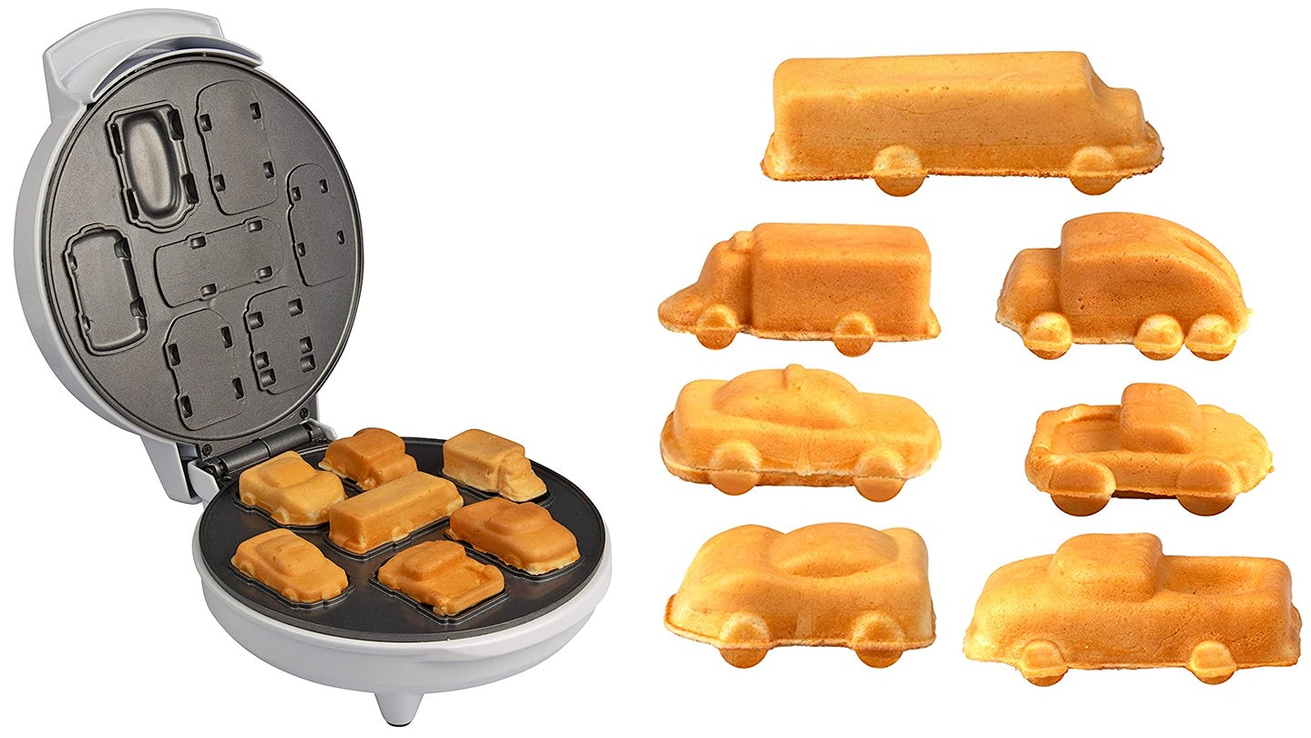 cars and trucks waffle maker