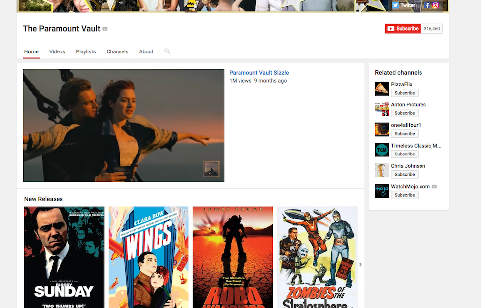 youtube 100 free movies online without downloading