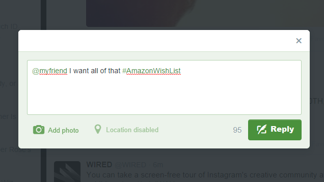 Add Products To Your Amazon Wish List With A Twitter Hashtag