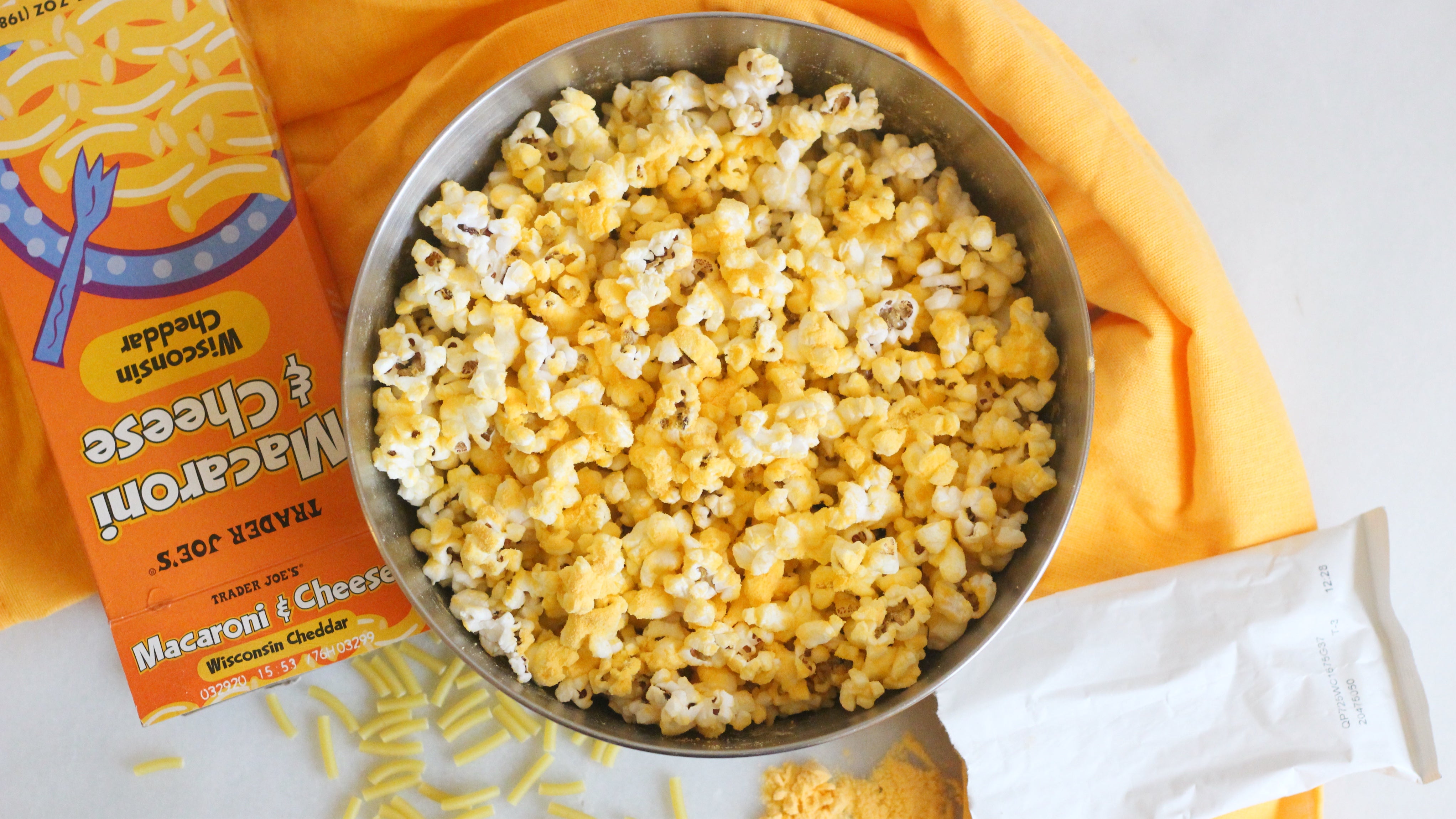 Season Popcorn With Macaroni And Cheese Powder